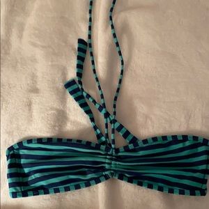 GREEN WITH NAVY BLUE STRIPES , colors are great